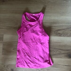 Lululemon pink racerback tank top size 4